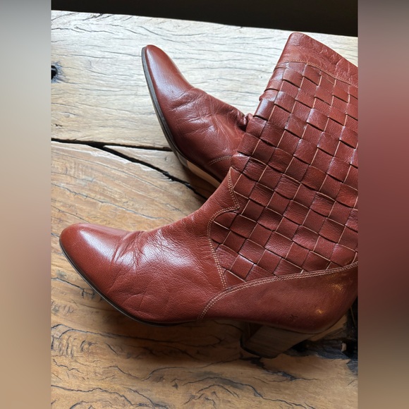 Vintage 80s 90s Frye Brown Leather Women's Boots - Picture 4 of 10